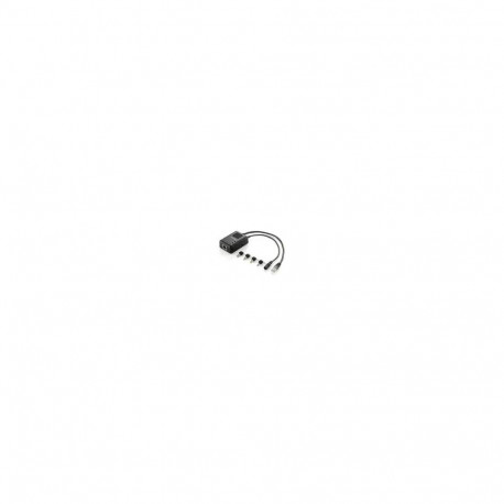 LevelOne Fast Ethernet PoE-jaotur, 802.3af PoE, 5–12V DC väljund