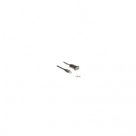 DeLOCK Adapter USB 2.0 Type-A to 1 x Serial RS-232 D-Sub 9 pin male with screws 1.5 m