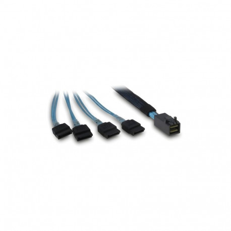 Inter-Tech SFF-8643 - 4x SATA/SAS 0.7 m 12 Gbit/s Blue