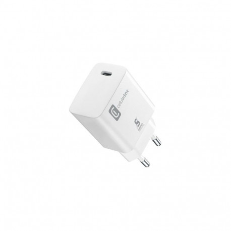 Telefoni laadija Cellular Line USB-C 25W, valge