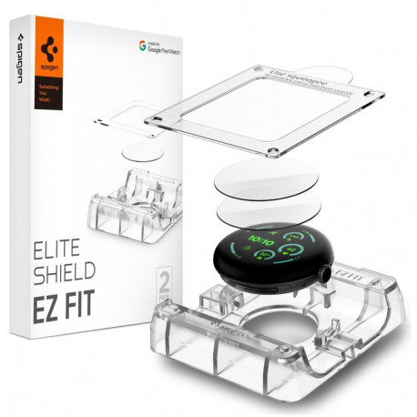 Spigen Elite Shield EZ Fit 2-Pack hydrogel foil for Google Pixel Watch 41 mm