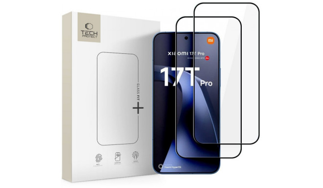 Tech-Protect kaitseklaas Glass Fit+ Xiaomi 17T Pro 2tk