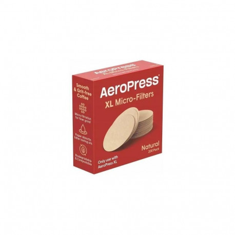 Aeropress paberist kohvifiltrid, naturaalvärvi, XL, 200 tk