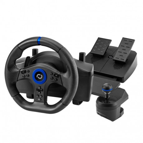 Blade mängukontroller BL7002 USB-rool + pedaalid + käigukang PC-le, PlayStation 5-le, must-sinine