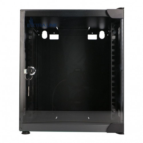 Extralink LITE 6U 10 280X310 WALL-MOUNTED RACKMOUNT CABINET BLACK Freestand/Wall/Floor mounted rack