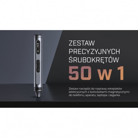 Extralink elektriline kruvikeeraja POWERLINK WKRETAK ELEKTRYCZNY 50W 1 komplekt 50-ühes