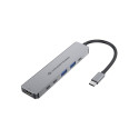 Conceptronic dokkimisjaam DONN33G 6-in-1 USB 3.2 Gen 1, HDMI, USB-A 5Gbps x 2, USB-C 5Gbps x 2, 100W