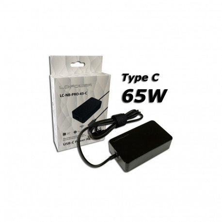 LC-Power toiteadapter/inverter LC-NB-PRO-65-C siseruumides kasutatav 65W, must