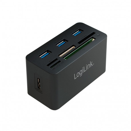 LogiLink CR0042 laptop dock/port replicator Wired USB 3.2 Gen 1 (3.1 Gen 1) Type-A Black