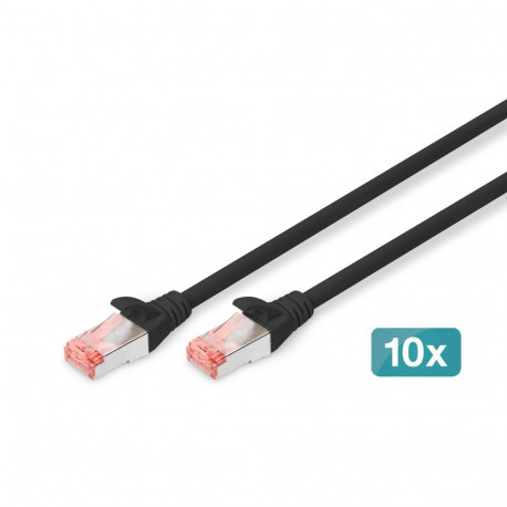 Digitus CAT 6 S/FTP patch-kaablid 2m, 10 tk, must