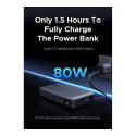 UGREEN PB551 20.000mAh 145W akupank 1x USB-C 1x USB-A 1x integreeritud USB-C kaabel ekraan