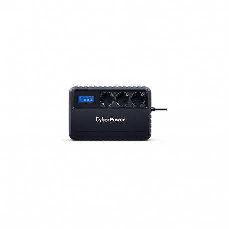 "CyberPower BU Basic BU650EULCD 650VA 360W 3x Schukostecker-Anschluss u. USB"
