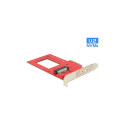 "PCI Express x4 Karte > 1 x intern U.2 NVMe SFF-8639"