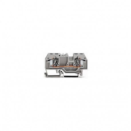 "WAGO 282-901 2-Leiter-Durchgangsklemme,6 mm,mittige Beschriftung,grau"