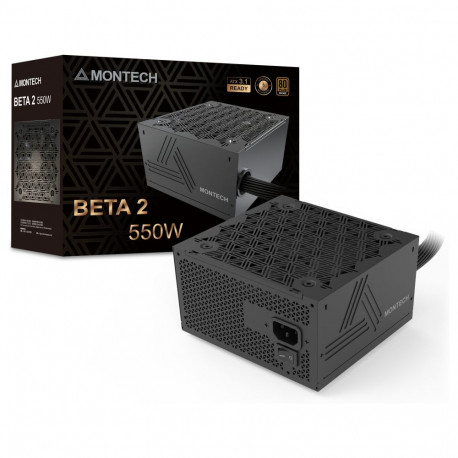 "Montech BETA 2 80 PLUS Bronze Netzteil, ATX 3.1 - 550 Watt, schwarz"