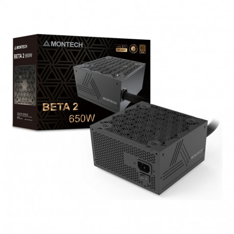 "Montech BETA 2 80 PLUS Bronze Netzteil, ATX 3.1 - 650 Watt, schwarz"