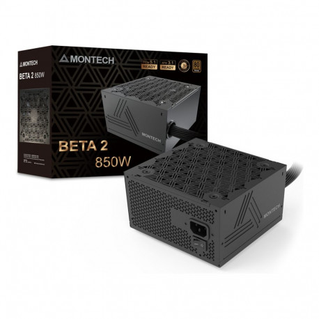 "Montech BETA 2 80 PLUS Bronze Netzteil, ATX 3.1, PCIe 5.1 - 850 Watt, schwarz"