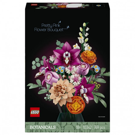 "LEGO Botanicals Schöner Rosafarbener Blumenstrauß 10342"