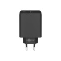 "Goobay USB-C™ PD Dual-Schnellladegerät (36 W) schwarz"