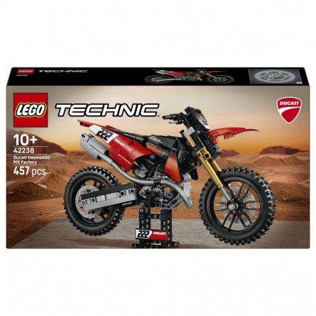 "42238 Technic Ducati Desmo450 MX Factory Motorrad"