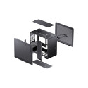 "Jonsbo U4 Mini Mesh Micro-ATX-Gehäuse - schwarz"
