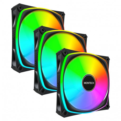 "CASE FAN 120MM/RX120 PRO BLACK 3 IN 1 MONTECH"