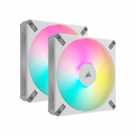 "Corsair AF140 RGB ELITE White Pack of 2 140mm Case Fan"