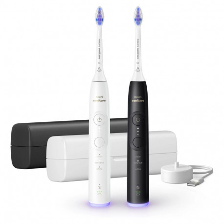 Sonicare hambaharjad HX7419/01 6500 koos ümbrisega, 2 tk, must/valge