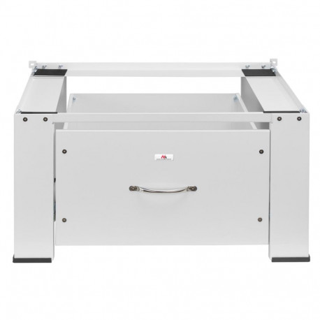 Washing Machine Base - Maclean MC-117 W Washer/Dryer Base With Drawer, White