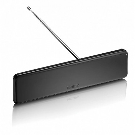 Indoor TV antenna with adjustable gain, 1.8 m coaxial cable, 75 Ohm, 3G/4G, DVB-T/T2