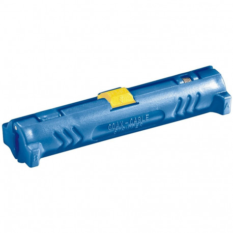 Goobay Tools Coaxial Cable Stripper with Opening Spring and Locking Lever