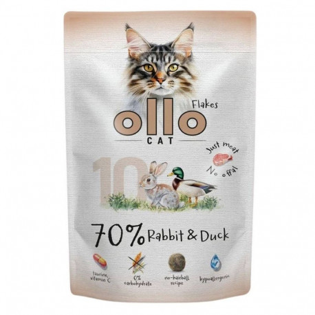 OLLO Cat No. 10 Rabbit and duck - wet cat food - 85g