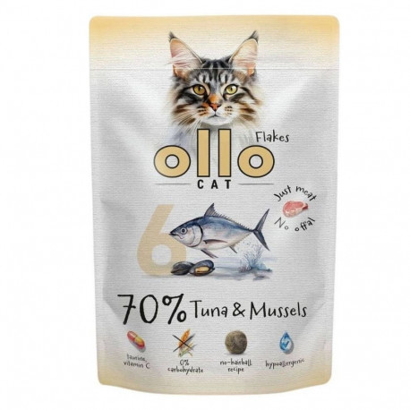 OLLO Cat No. 6 Tuna and mussels - wet cat food - 85g