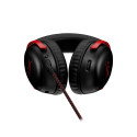 HyperX Cloud III must/punane mängurikõrvaklapid