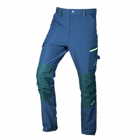 Mix&Match tööpüksid 4-suunalise venivusega, suurus XXL, tumesinise-rohelised
