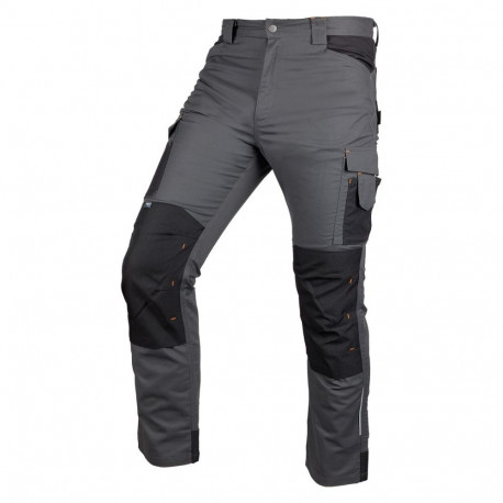 Tööpüksid Mix&Match Canvas, Cordura-tugevdustega, hall-mustad, suurus L