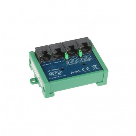SWITCH POE / EXTENDER STG-SW-POE-4-120 3-PORTOWY + 1X UPLINK STG
