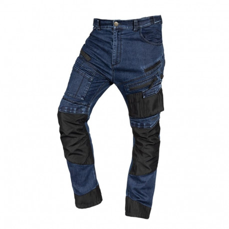 DENIM tööpüksid Oxfordi tugevdustega, tumesinised, suurus S