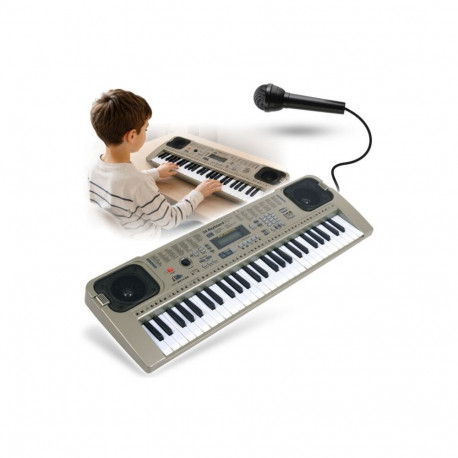 USB-klaviatuur MQ 807, elektrooniline õppeklaviatuur, hall