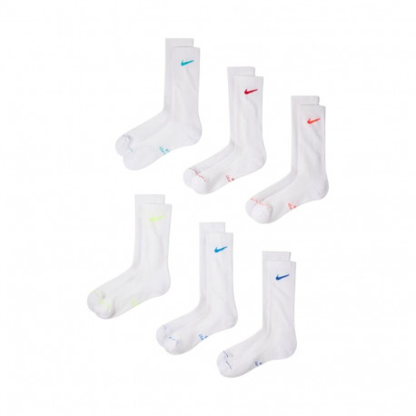 Nike sokid Everyday Elevated 6 paari HQ8021 906 35–37,5, valged