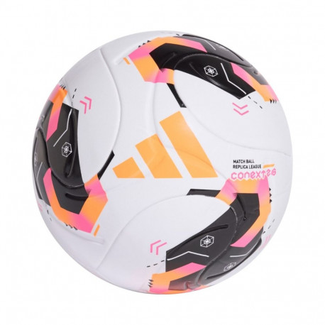 Piłka nożna adidas Conext 26 League biało-czarno-pomarańczowa KE5865 4