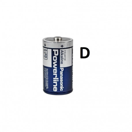 Battery - Panasonic D LR20 Powerline Industrial Alkaline Battery 1 Pc.