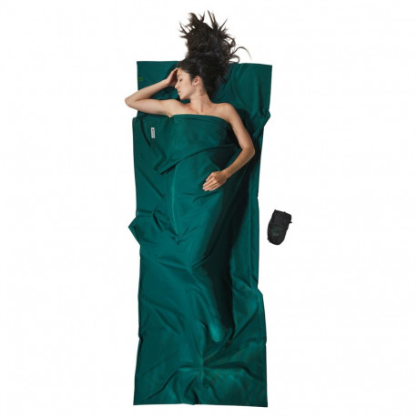 "Cocoon Leicht-Reiseschlafsack, Rechteck, 220 x 90 cm, 100 % Mikrofaser, moss gre"