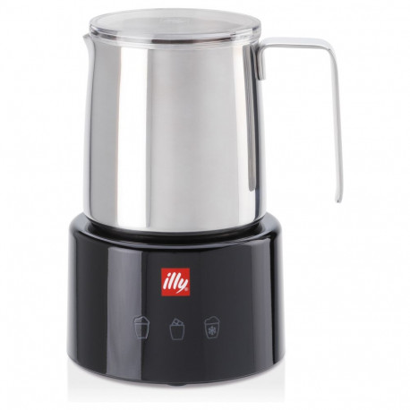 "illy Milchaufschumer Edelstahl / schwarz by Piero Lissoni"