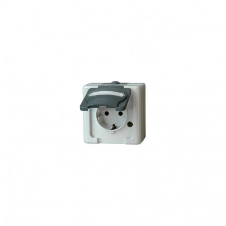 KOPP schuko pistikupesa 103356006 BLUE ELECTRIC kaanega, hall