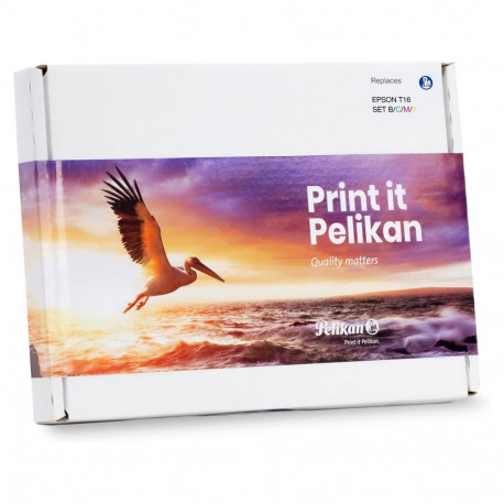 Pelikan toonerkassetid Epson T1636 16XL multikomplekt, must, tsüaan, magenta, kollane
