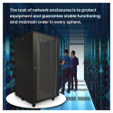 Extralink rack-kapp 27U 600x800, must