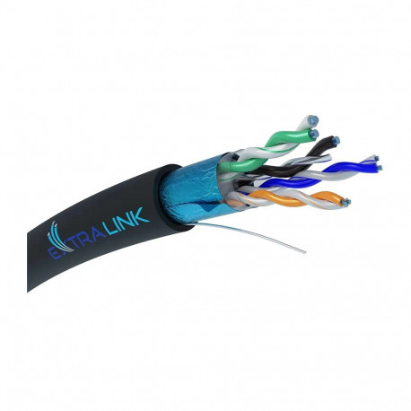 "Extralink CAT5E FTP (F/UTP) Außen-Gelierter Twisted Pair Netzwerkkabel, 305M"