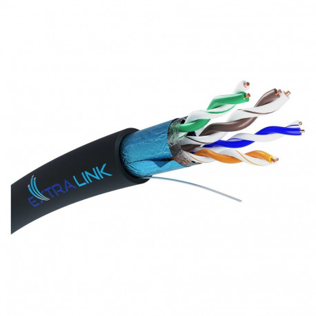 "Extralink CAT5E FTP (F/UTP) Outdoor with gel | Twisted pair | 100M"