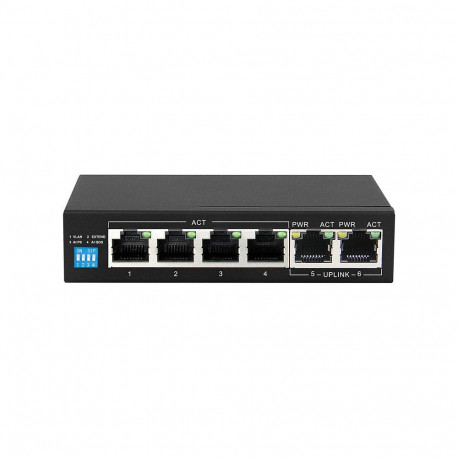 Extralink PoE-lüliti KRIOS 4x Gigabit PoE/PoE+ 2x RJ45 uplink Gigabit 60W